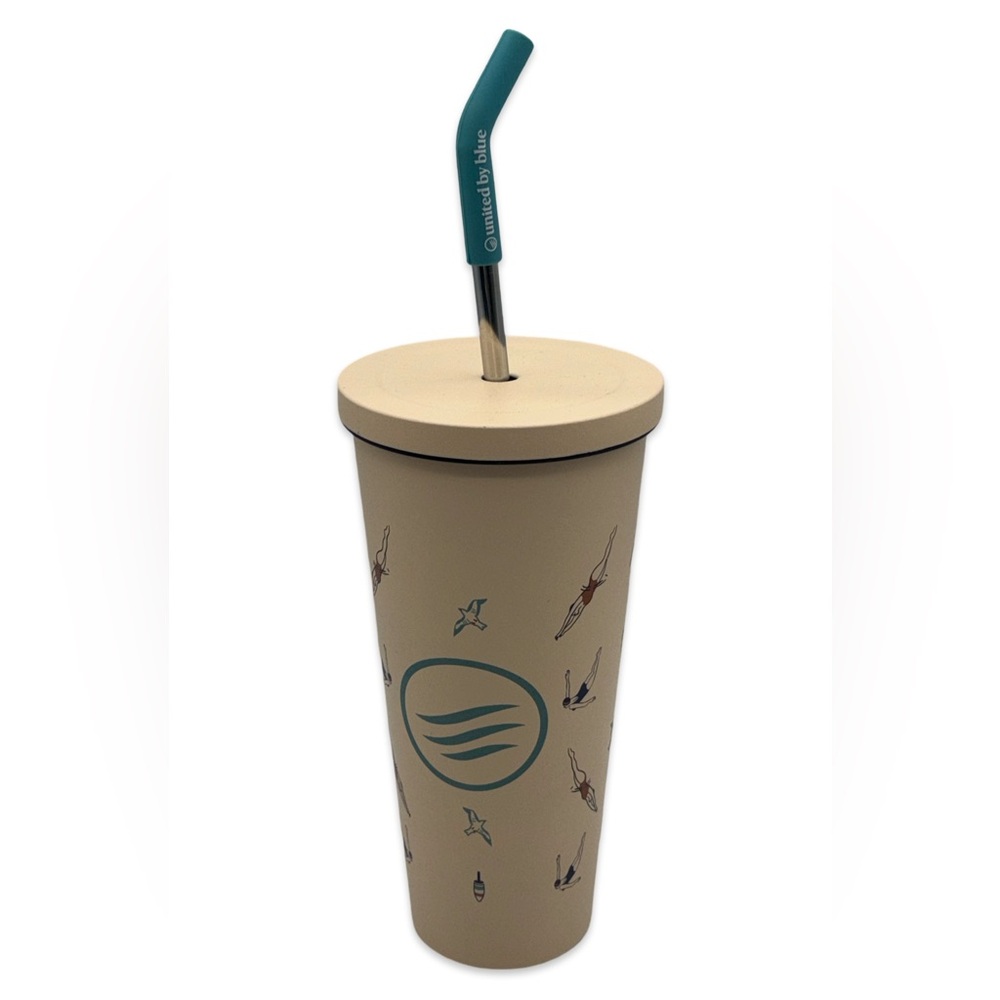 United By Blue 24 oz Insulated Steel Straw Tumbler